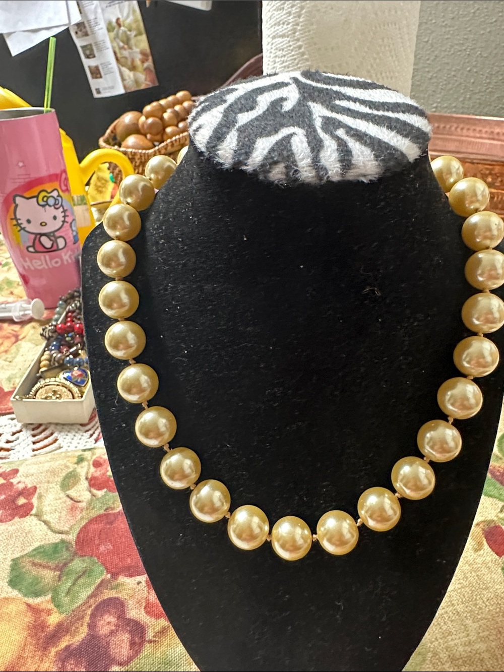 Ralph Lauren Gold-Tone Pearl Necklace